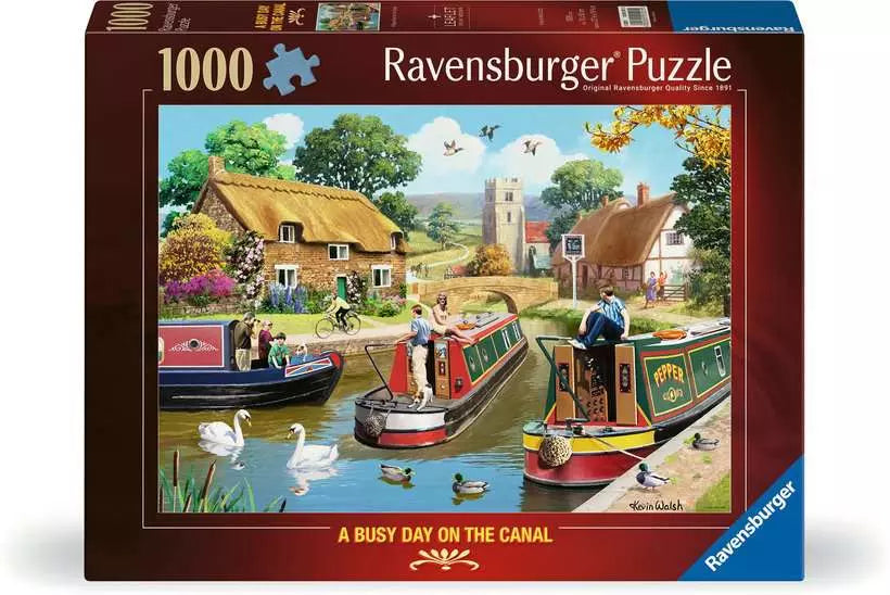 A Day on the Canal 1000 Piece Jigsaw Puzzle