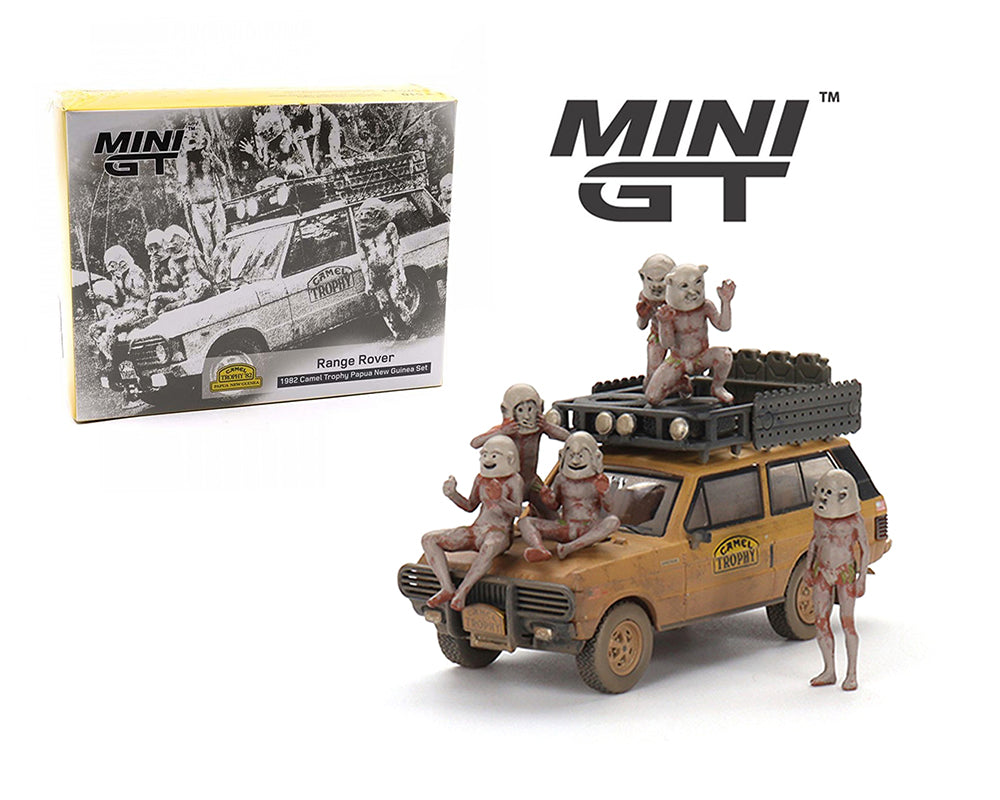 Mini GT Range Rover 1982 Camel Trophy Gift Set1:64