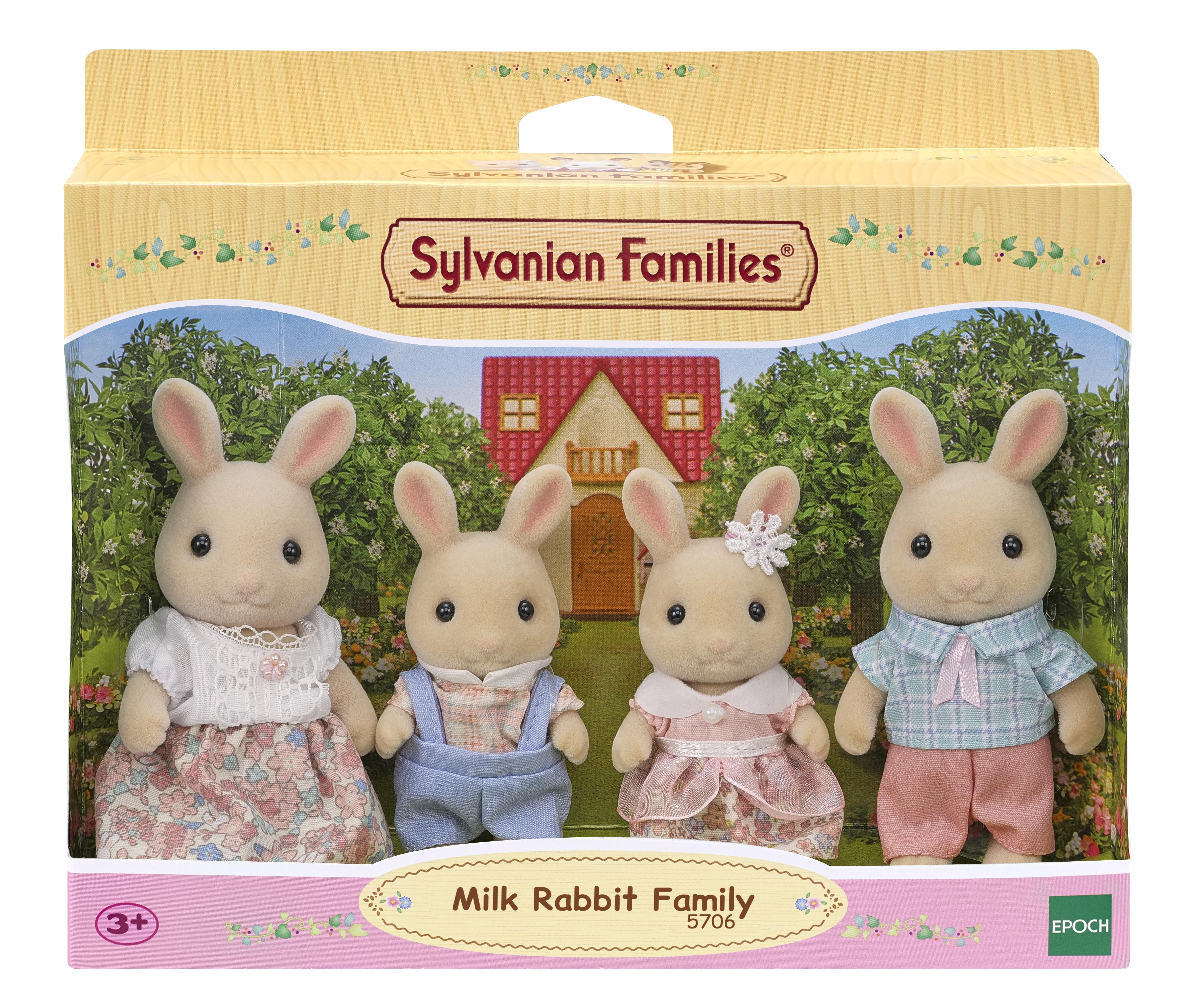 Sylvanian Families Milk Rabbit Family