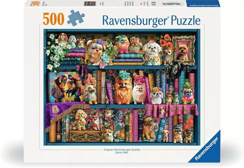 Precious Porcelain Pups 500 Piece Jigsaw Puzzle