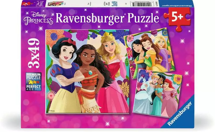 Disney Princess 3x49 Piece Jigsaw Puzzles