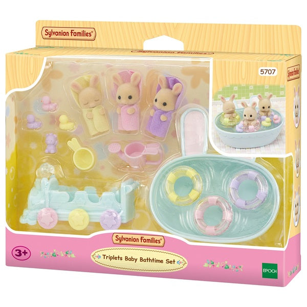 Sylvanian Families Triplets Baby Bathtime Set