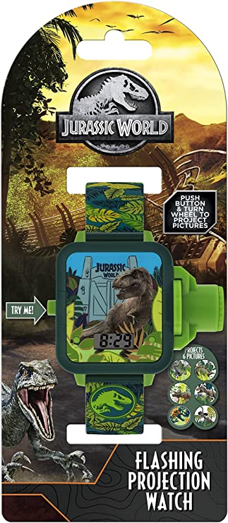 Jurrasic World Green Strap Projection Watch