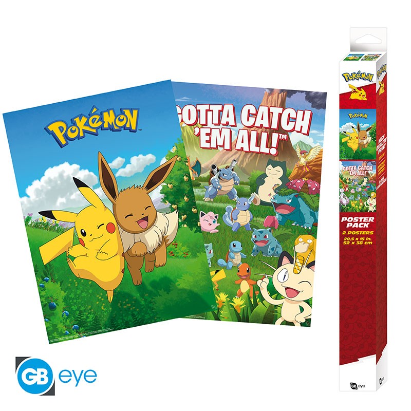 Pokemon Poster 2 Pack 52x38cm