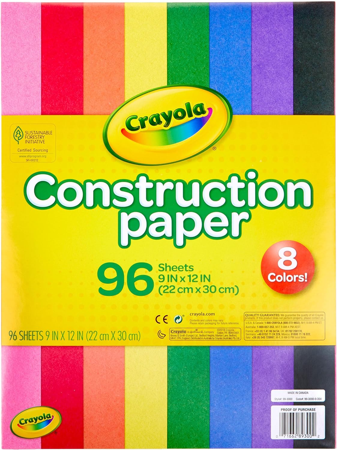Crayola Construction Paper 96 Sheets