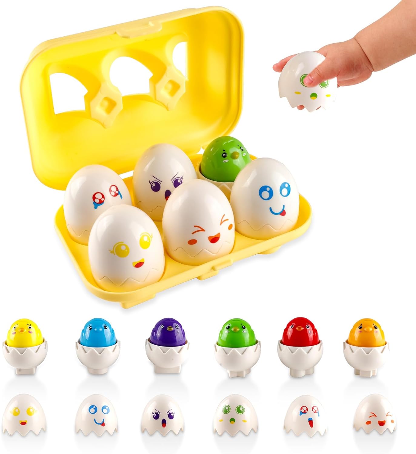 Egg Animal Shape Sorter 6 Piece set