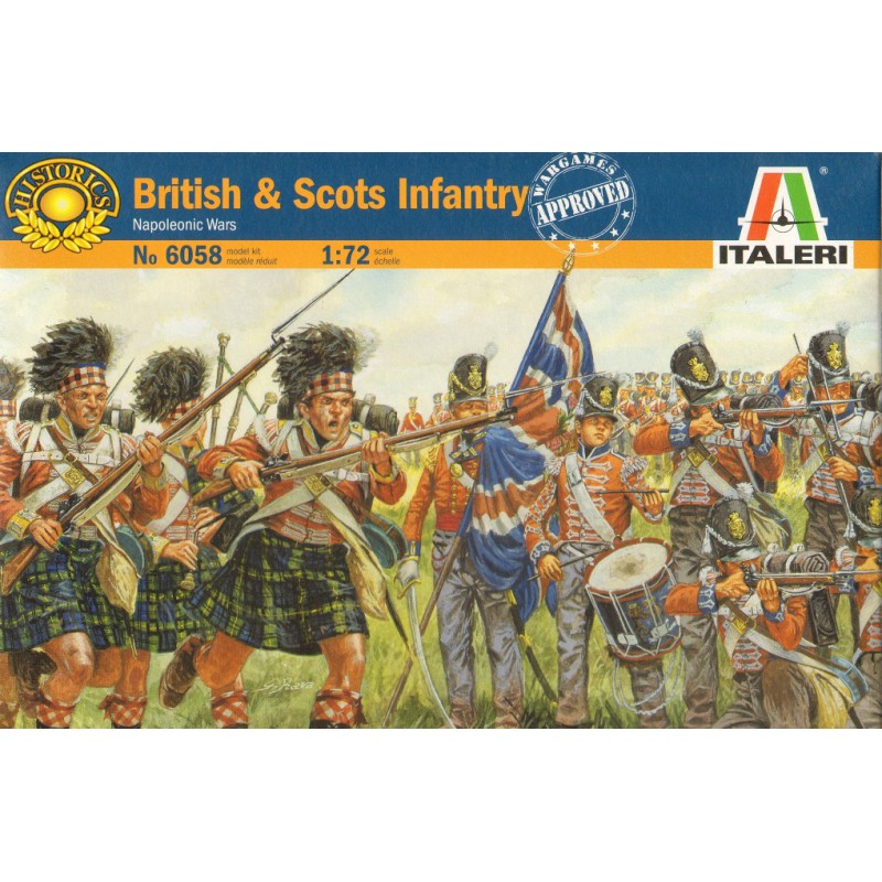Italeri Napoleonic War British/Scots Infantry 1:72