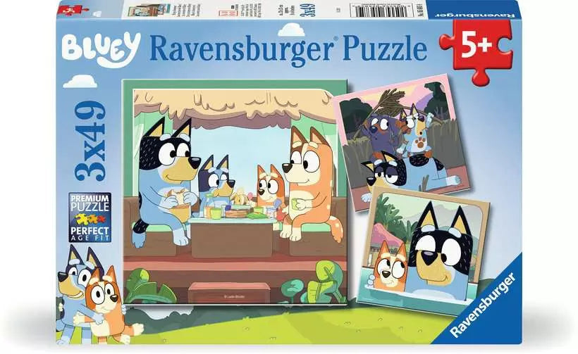 Bluey 3x49 Piece Jigsaw Puzzles