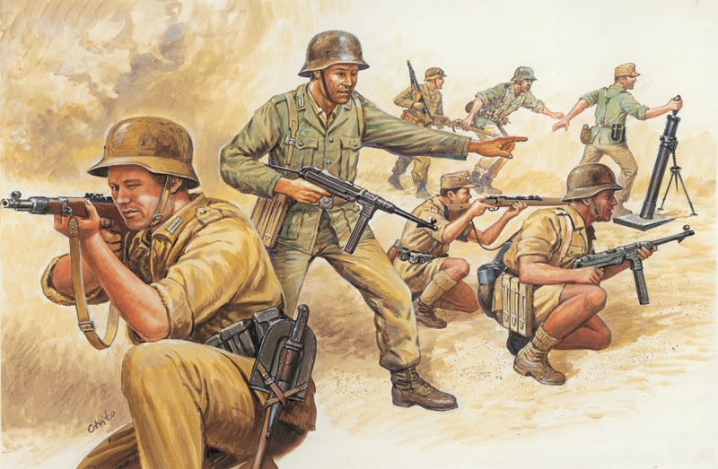 Italeri WW2 German Afrika Corps 1:72 Scale Model Figures