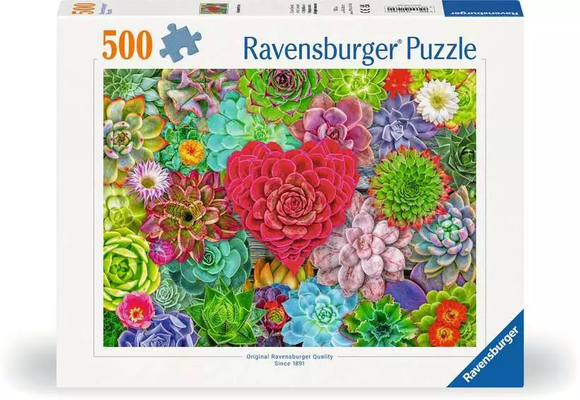 Succulent Love 500 Piece Jigsaw Puzzle