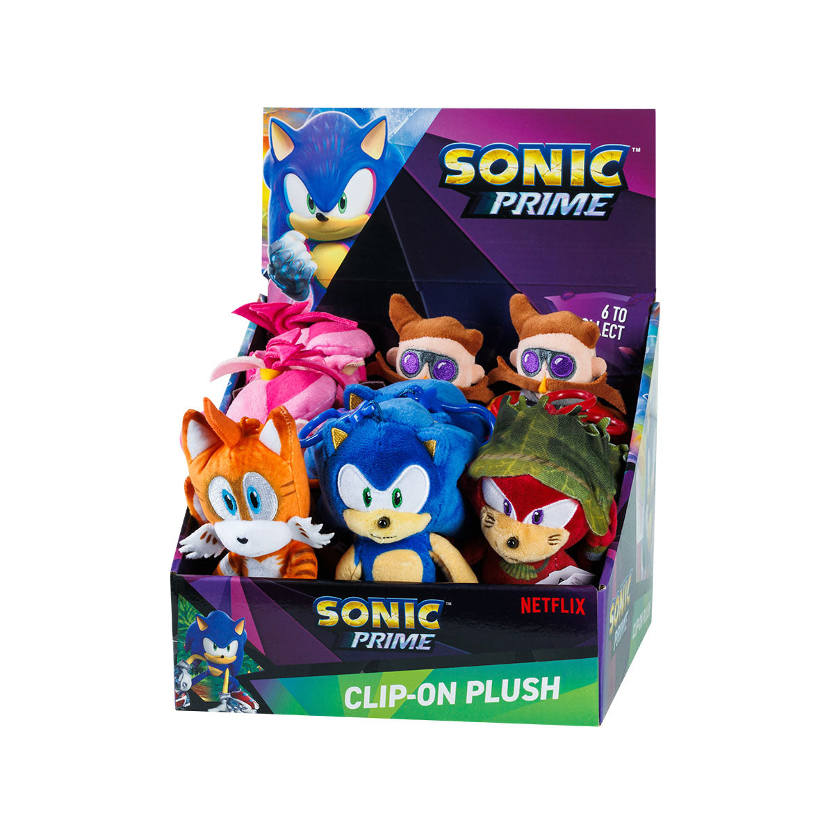 Sonic Prime Clip-On Plush assorted