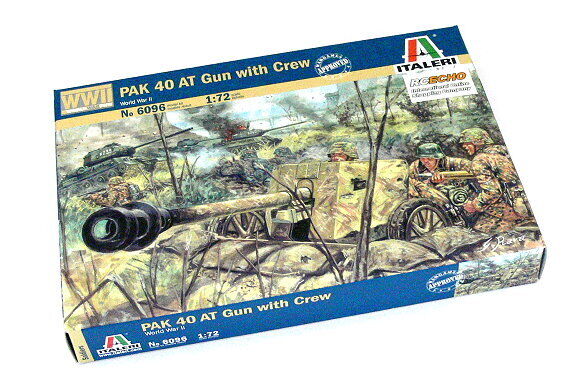 Italeri WW2 German Pak40 Antitank Gun 1:72