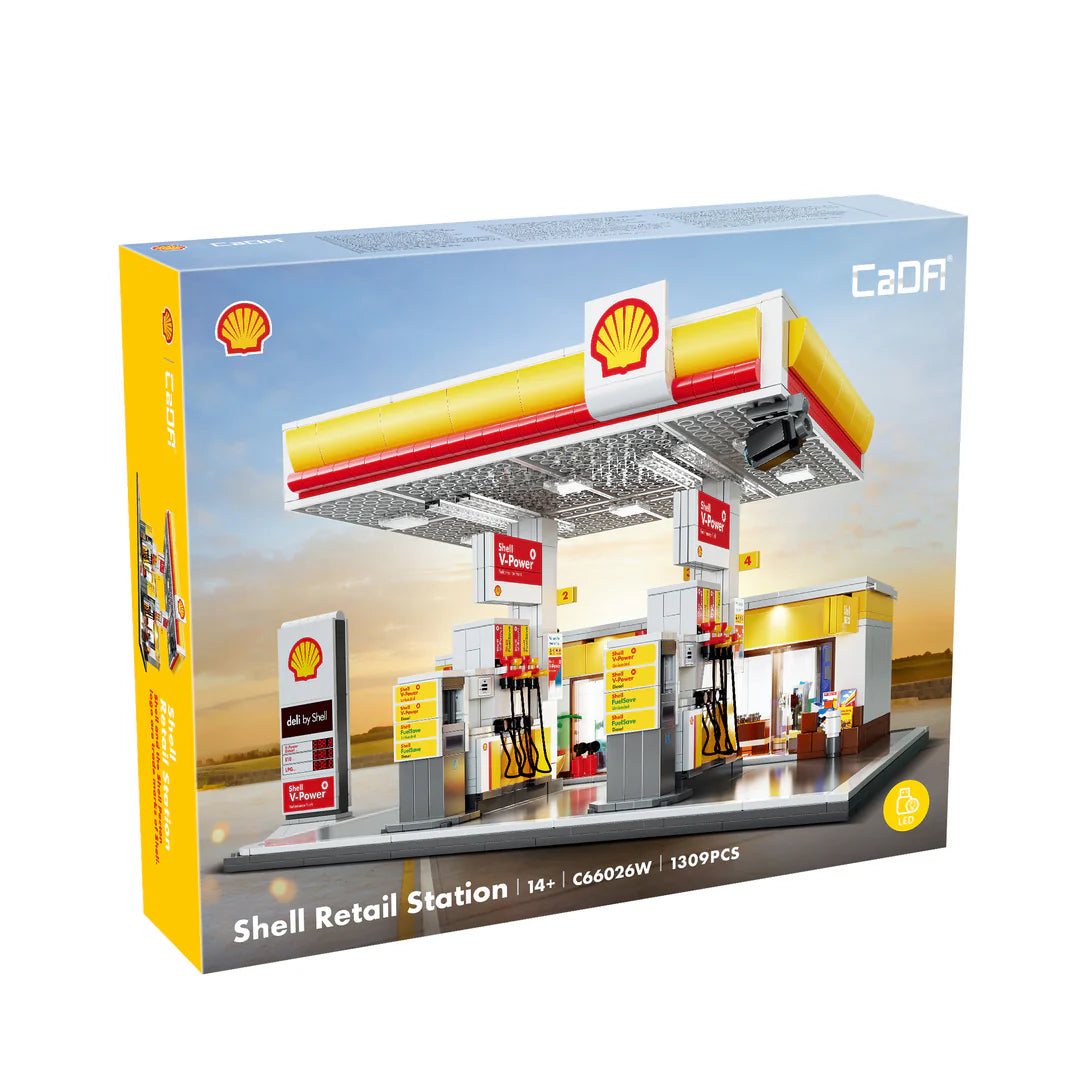Cada Shell Retail Petrol Station Construction Set