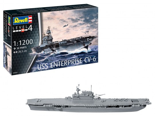 USS Enterprise CV-6 1:1200 Scale Kit