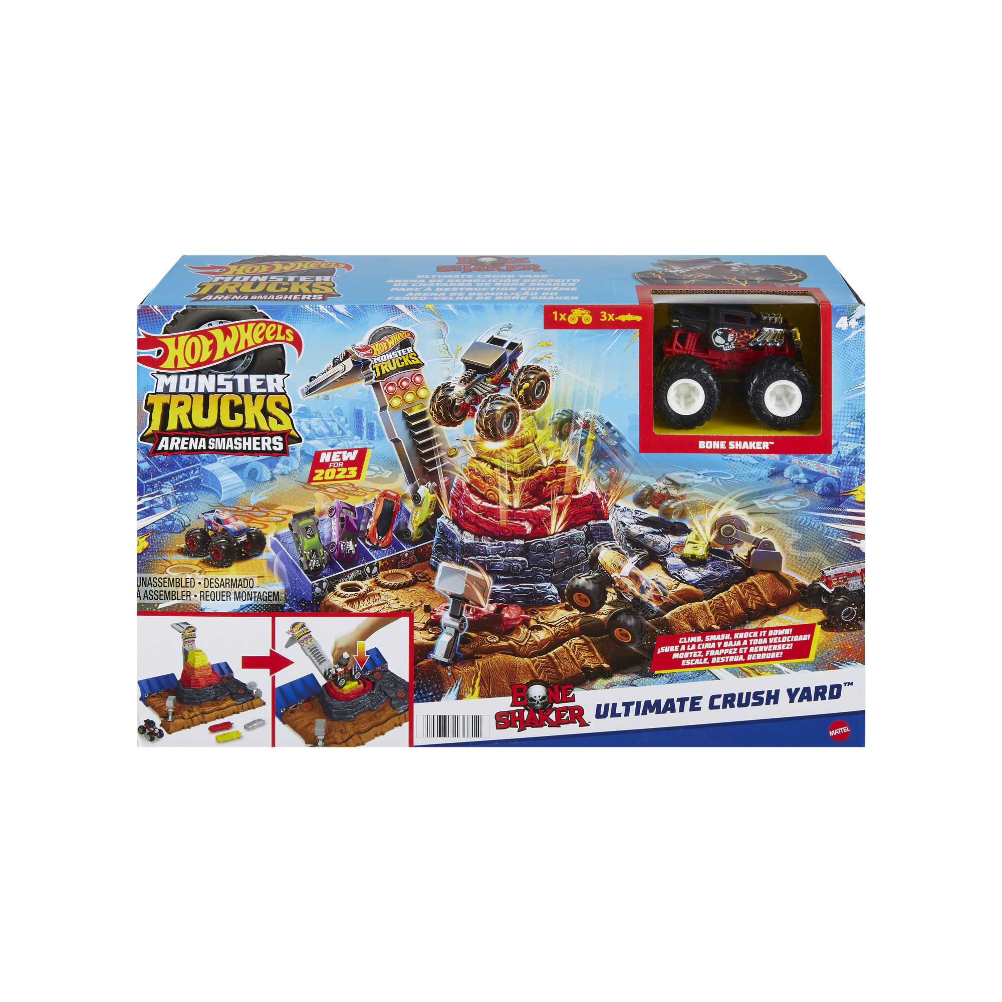 Hot Wheels Monster Trucks Smashers Bone Shaker