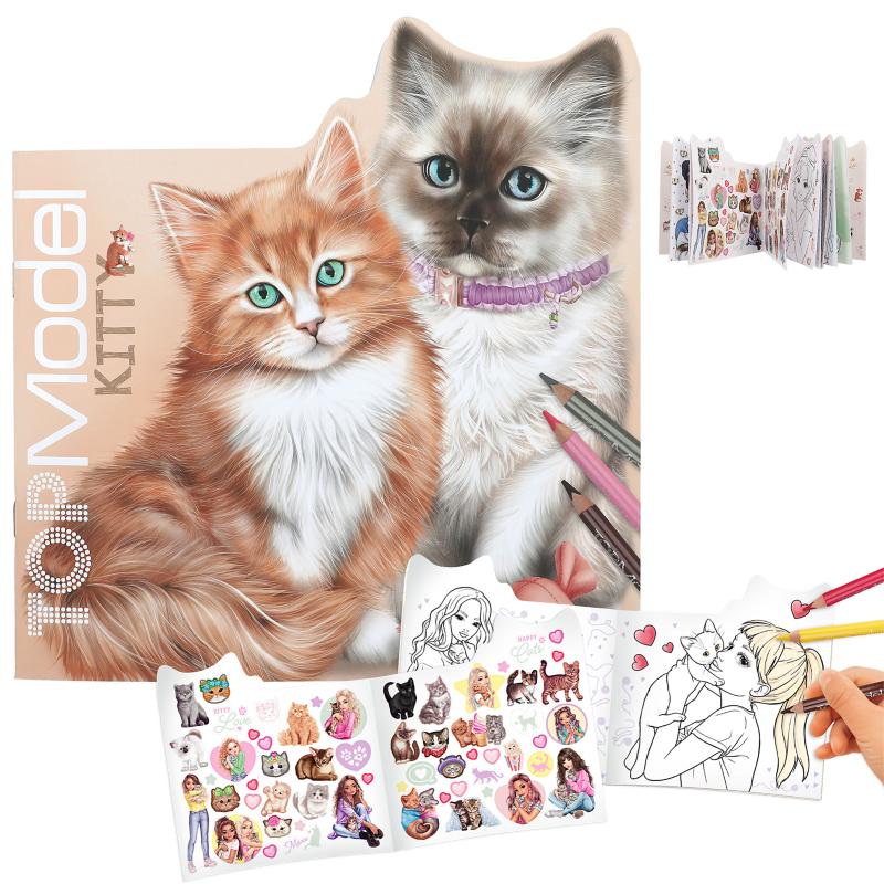 TOPModel Kitty Colouring Book