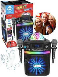Party Groove 9 in 1 Karaoke Party System & 2 Mics