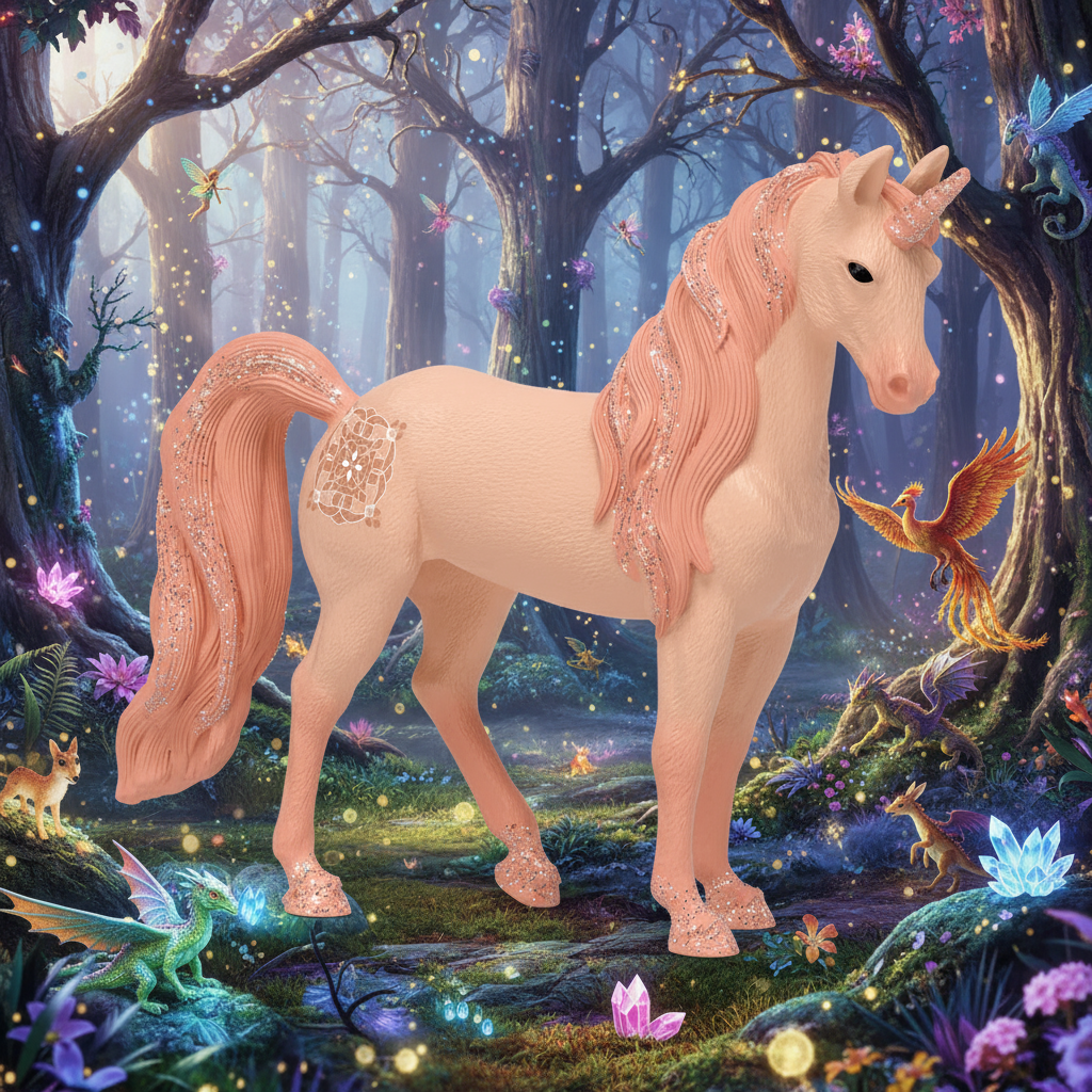 Schleich Unicorn Mare Peach