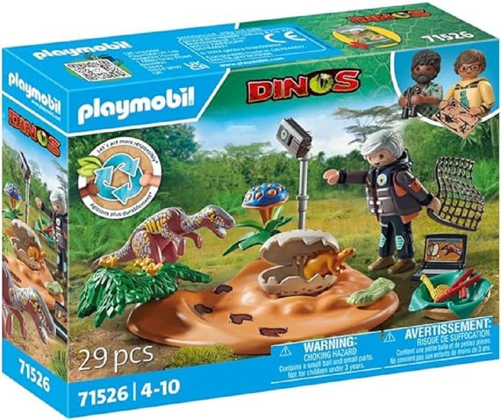 Playmobil Stegosaurus Nest with Egg Thief