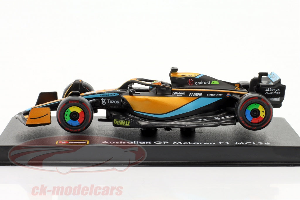 Burago McLaren F1 MCL 36 2022 Ricciardo 1:43 Scale