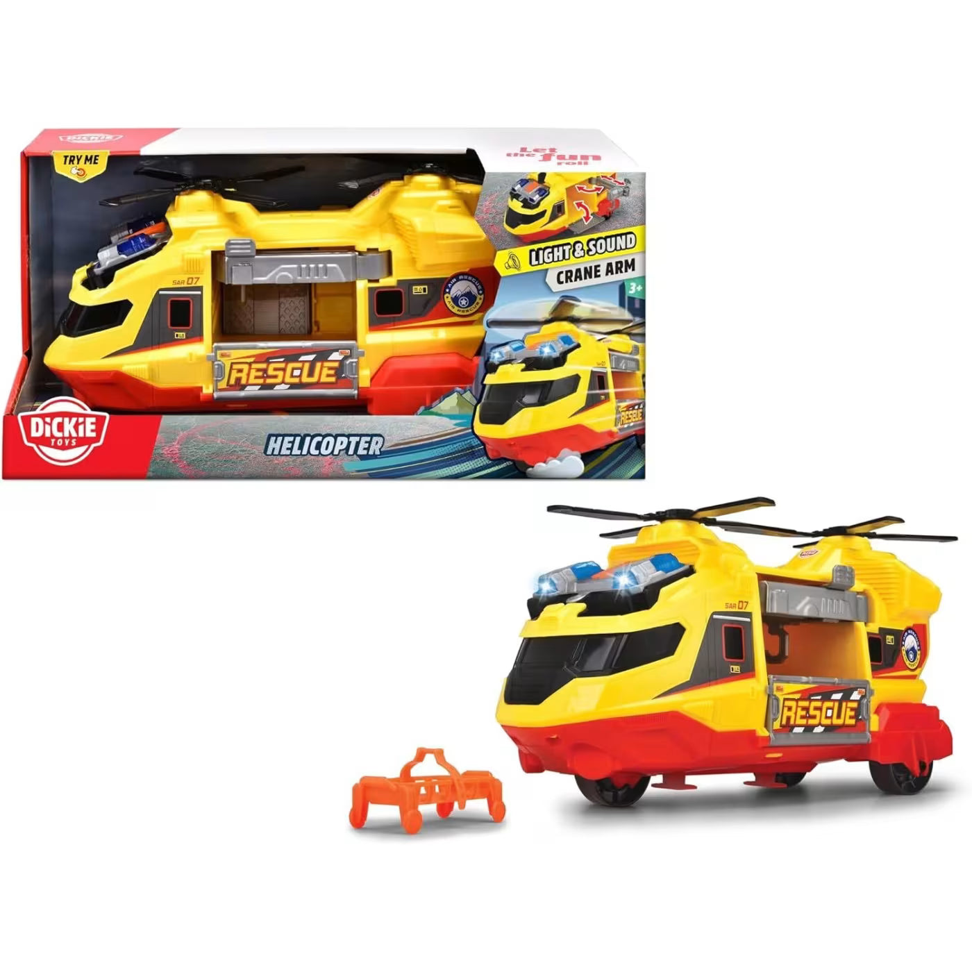 Dickie Helicopter Light & Sound with Crane Arm