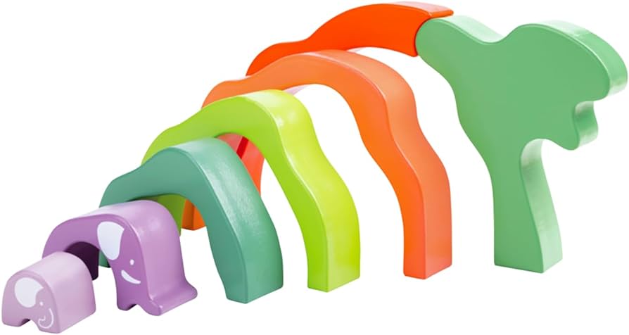 Safari Elephant Stacking Blocks