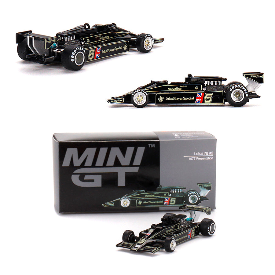 Mini GT Lotus 78 No.5 1977 JPS 1:64 Die Cast