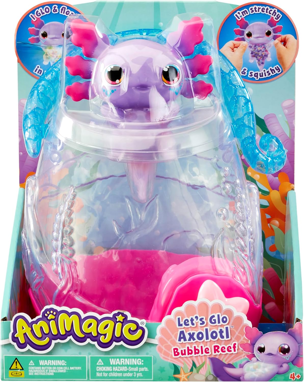 Animagic Lets Go Axolotl Bubble Reef