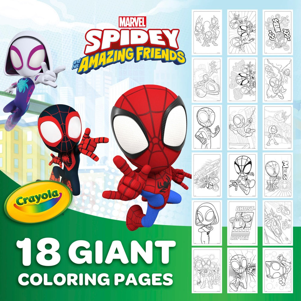 Crayola Spidey Giant Colouring Pages