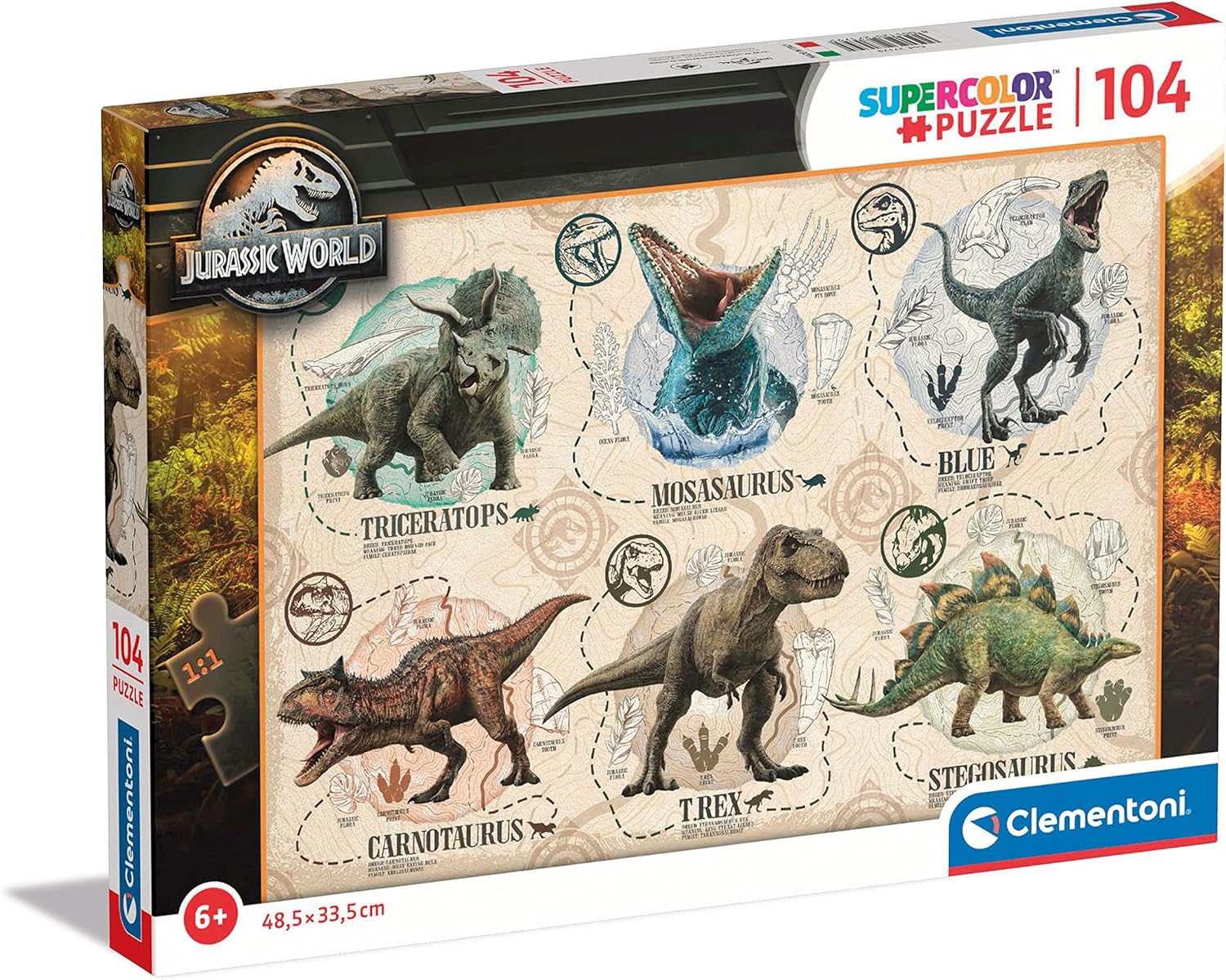Clementoni Jurassic World 104 Piece Puzzle