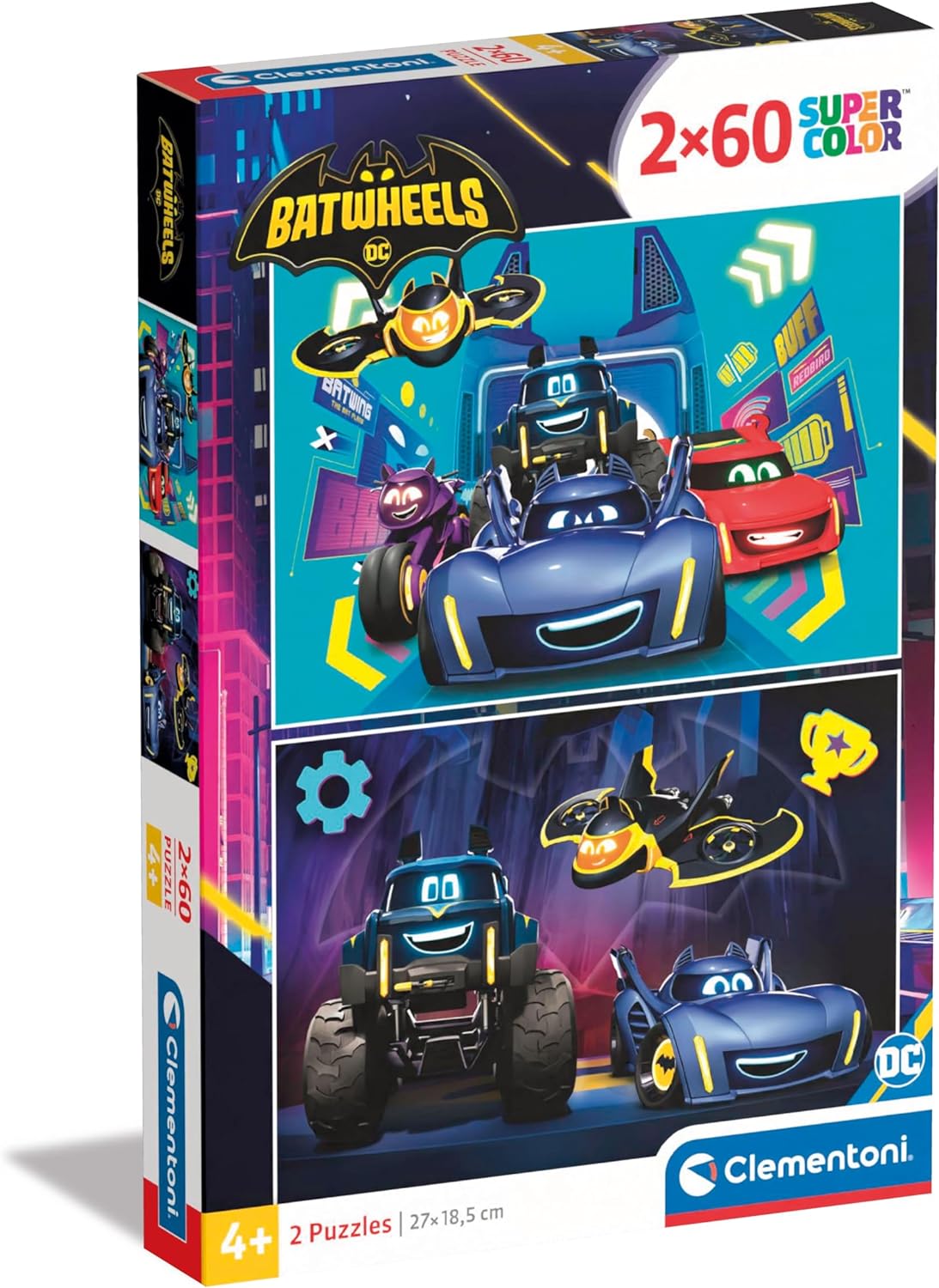 Clementoni Batwheels 2x60 Piece Puzzle