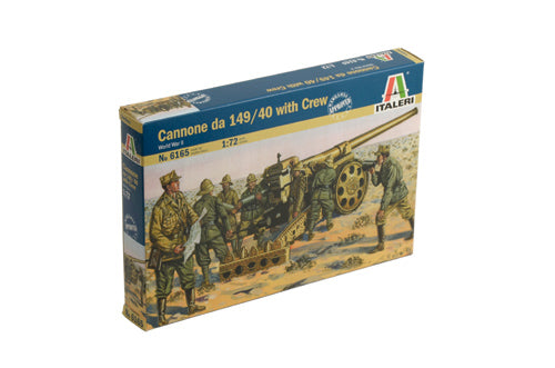 Italeri Cannone Da 149/40 With Crew 1:72 Scale