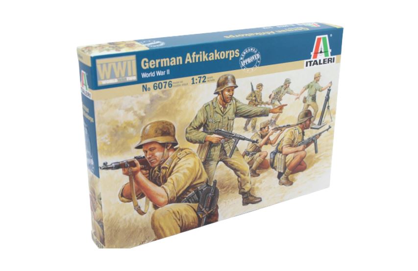 Italeri WW2 German Afrika Corps 1:72 Scale Model Figures