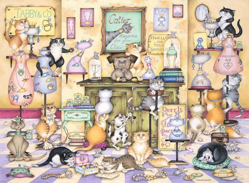 Crazy Cats: Taby & Co 500 Piece Jigsaw Puzzle