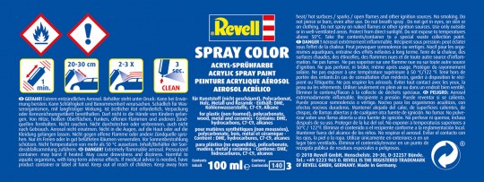 Matt Black Spray Color Acr. Aerosol Spray 100ml