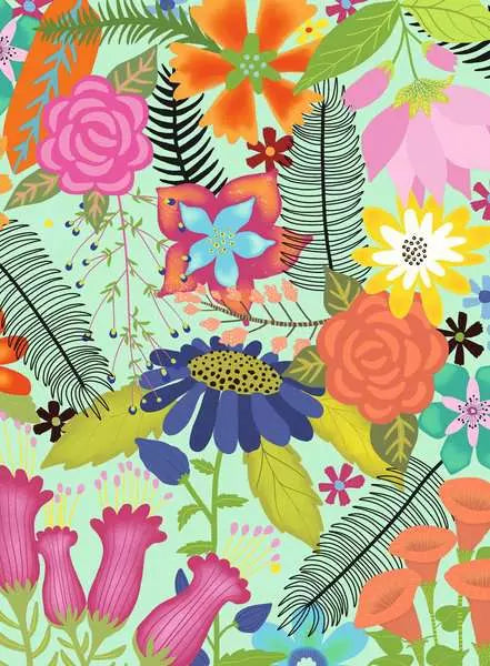 Flower Jungle 500 Piece Jigsaw Puzzle