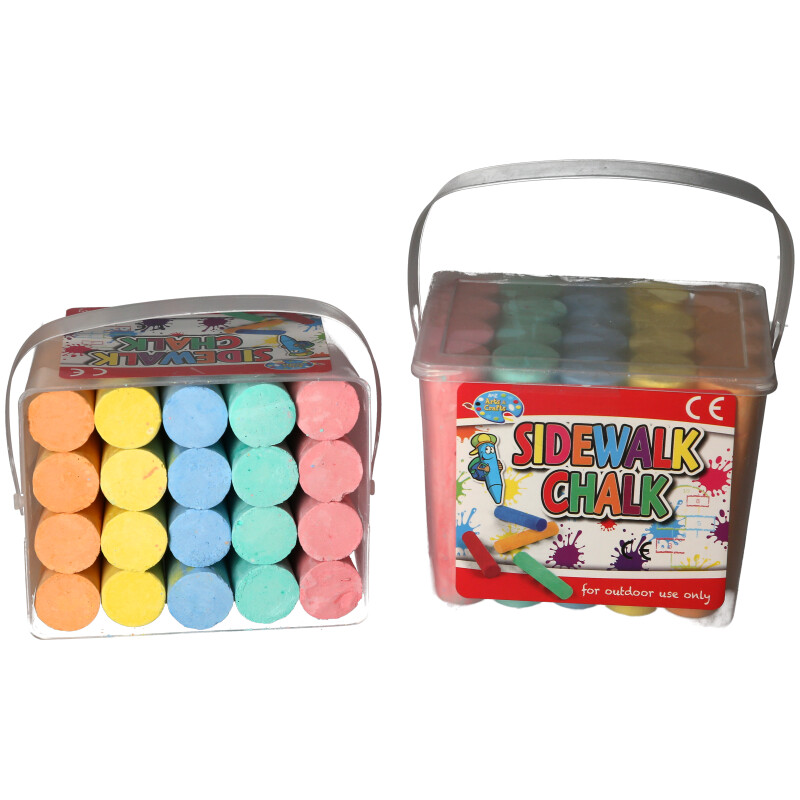 Sidewalk Chalk in Tub 20 Piece Set