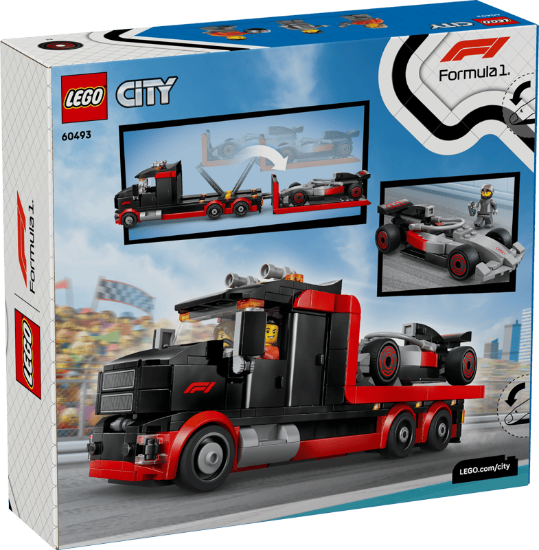 Lego 60493 F1 Display Truck with Audi F1 Race Car Set