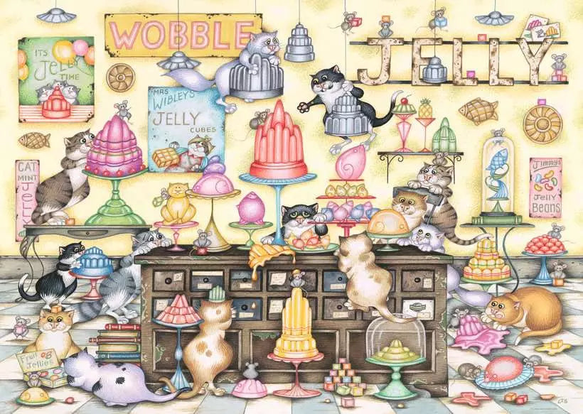 Crazy Cats Jelly Jamboree 1000 Piece Jigsaw Puzzle