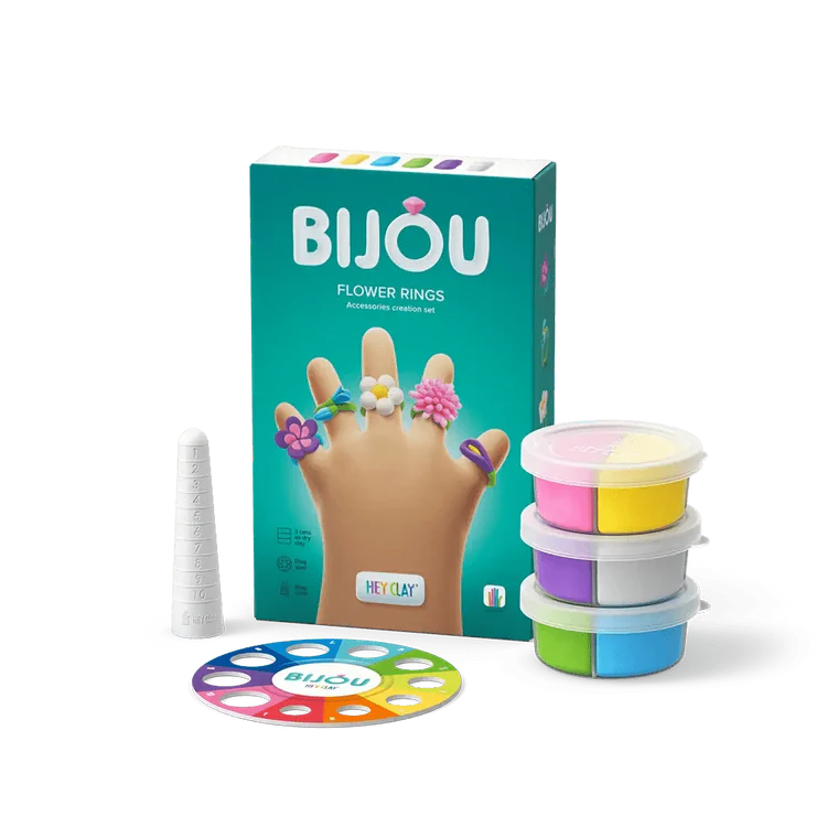 Hey Clay Bijou Flower Rings