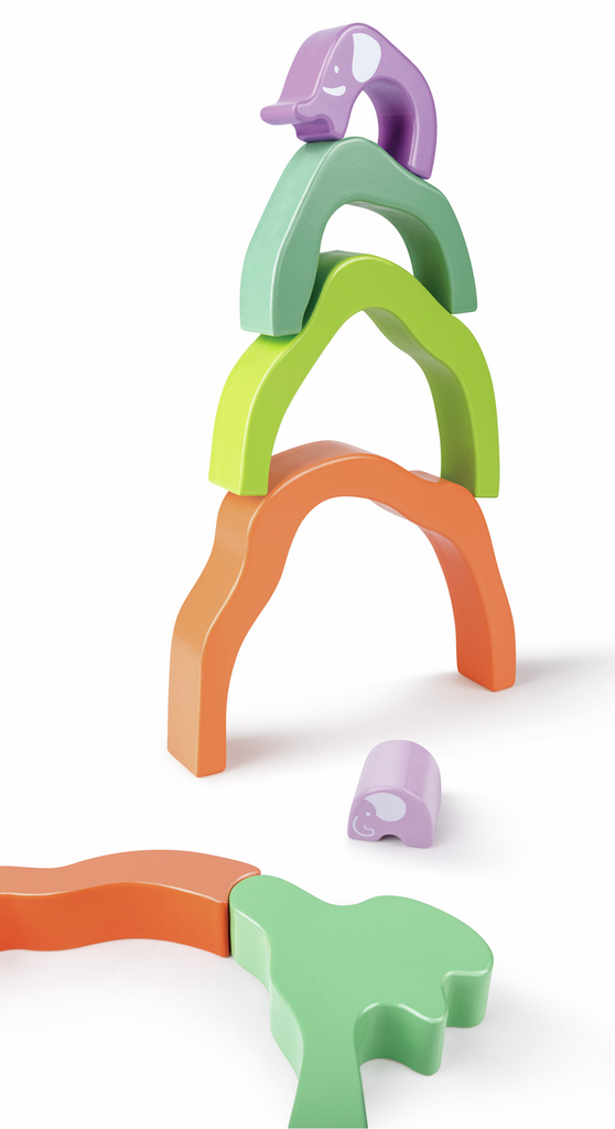 Safari Elephant Stacking Blocks
