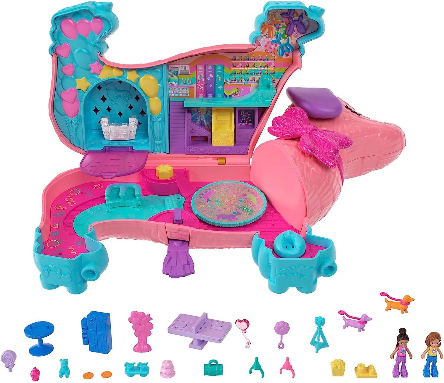 Polly Pocket Puppy Party Pinata Playset