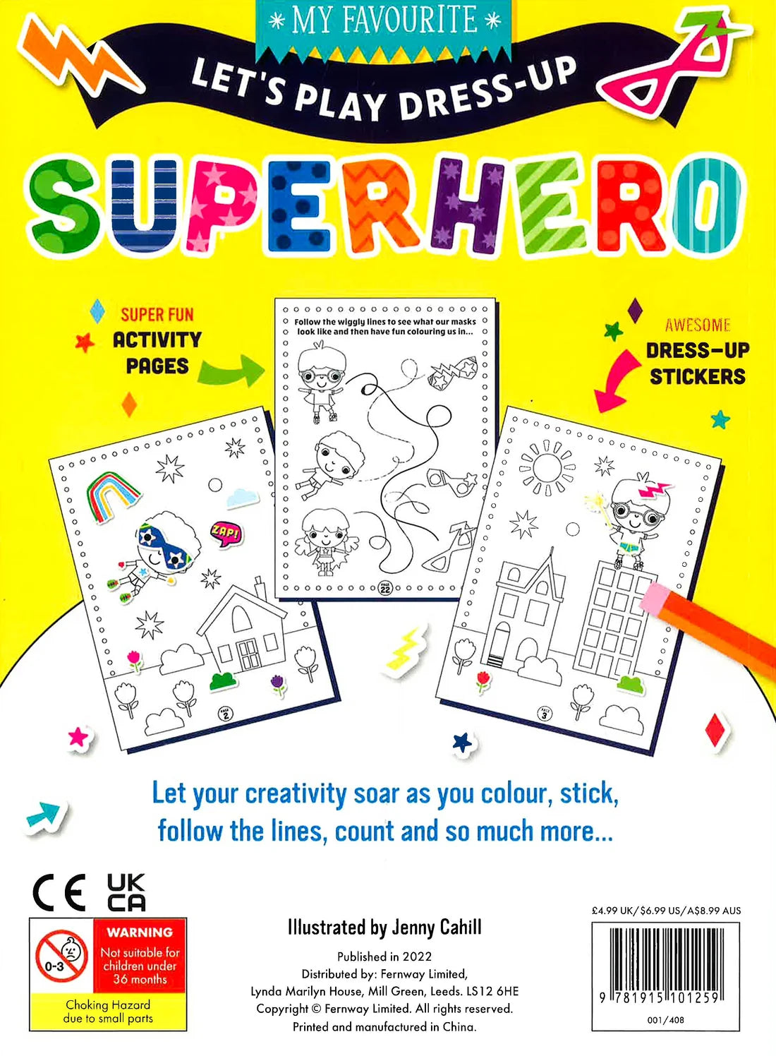 Lets Play Dress-Up Super Hero Colour Activity Book