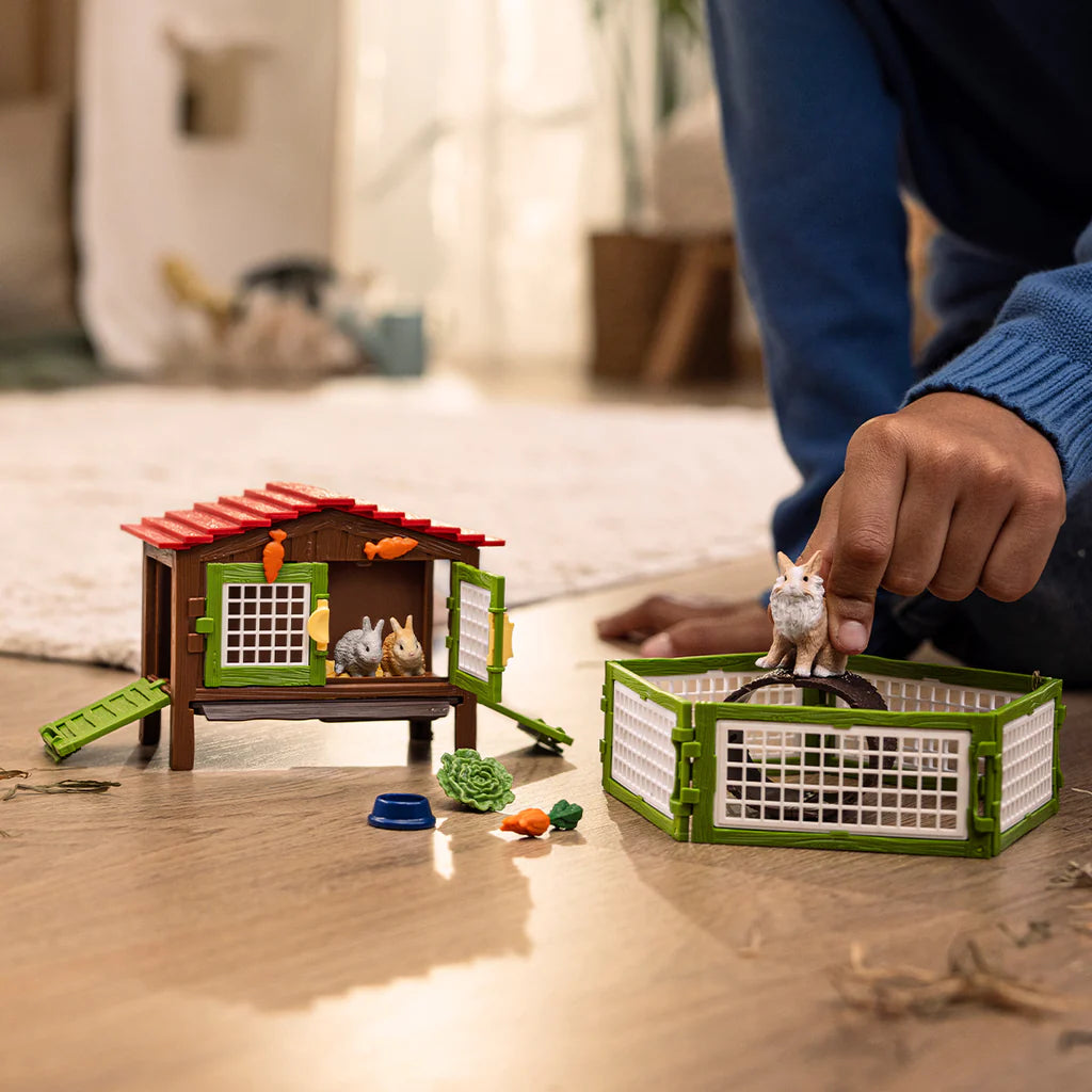 Schleich Farm World Rabbit Hutch