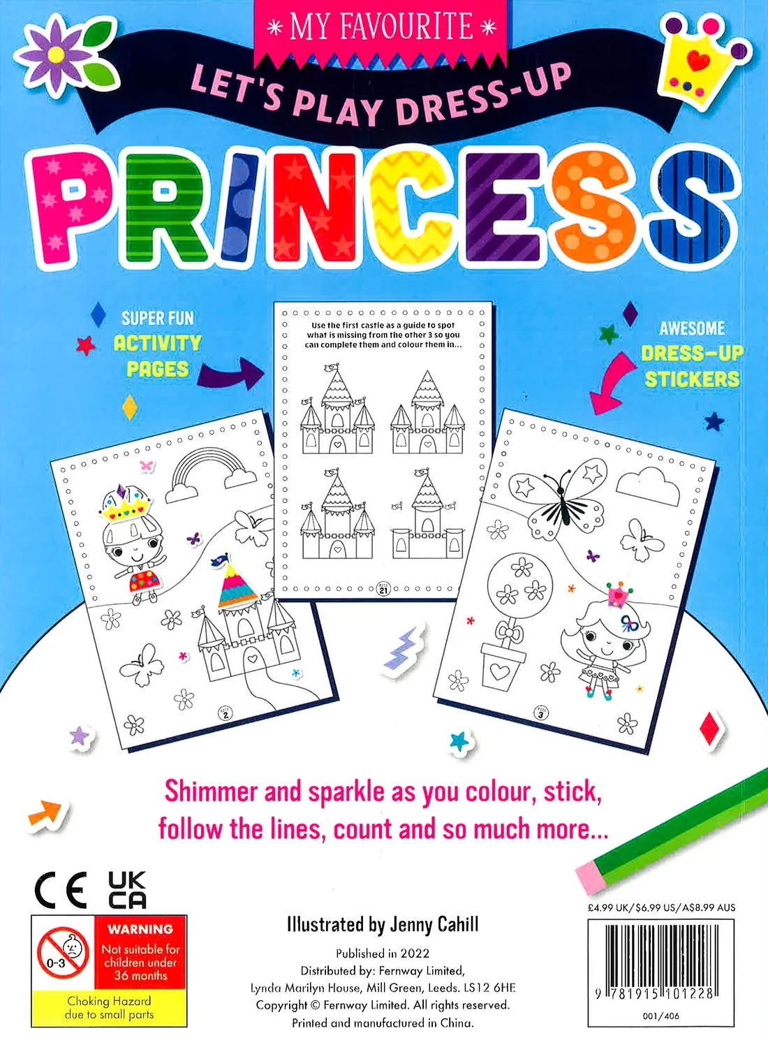 Lets Play Dress-Up Princess Colour & Activity Book