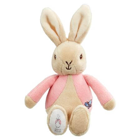 Peter Rabbit & Flopsie Beanie Rattle Soft Toy Ast.