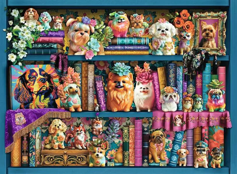 Precious Porcelain Pups 500 Piece Jigsaw Puzzle