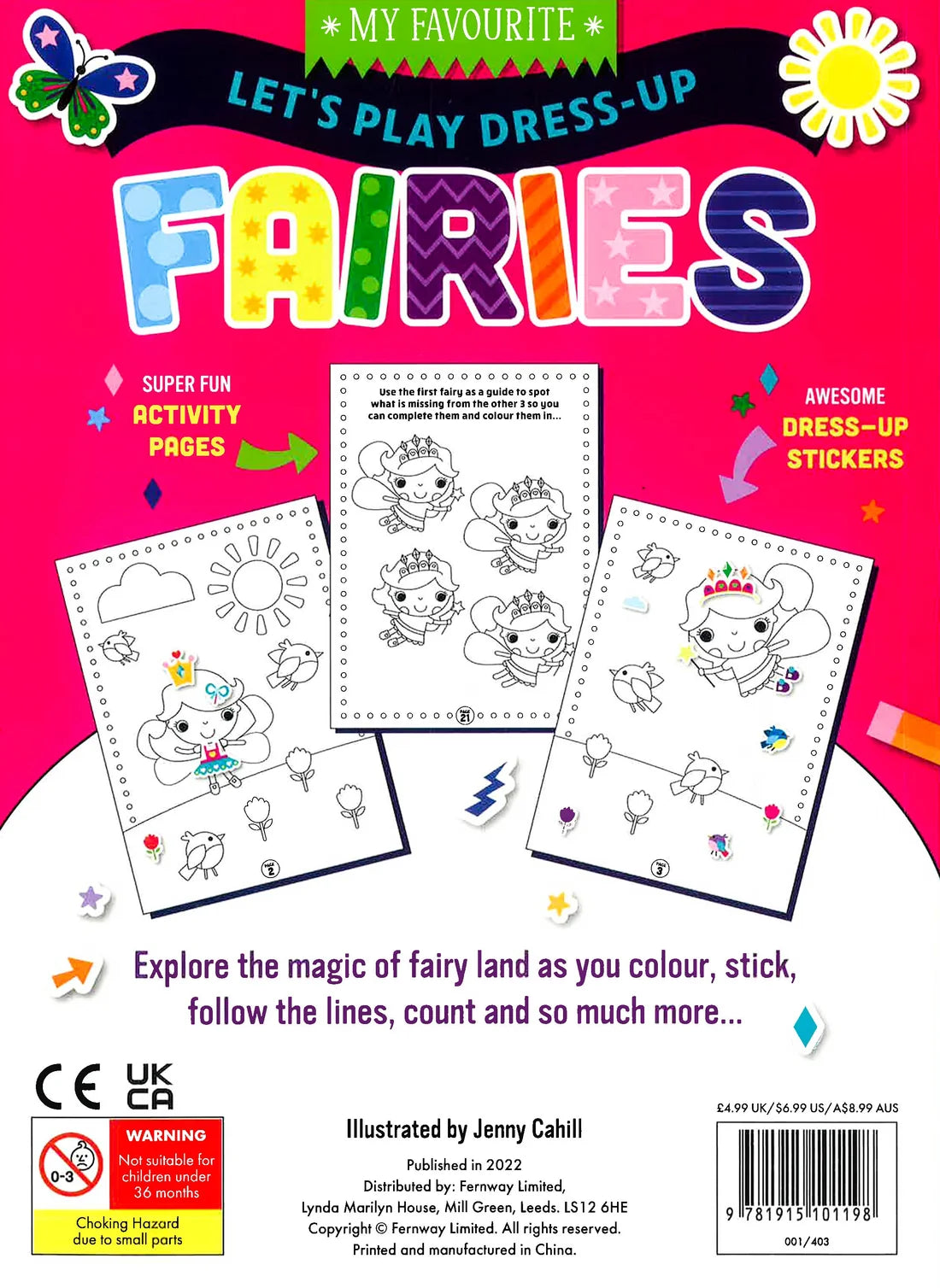 Lets Play Dress-Up Fairies Colouring Activity Book