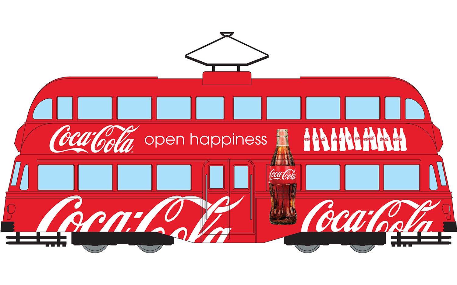 Corgi Coca Cola Double Decker Tram