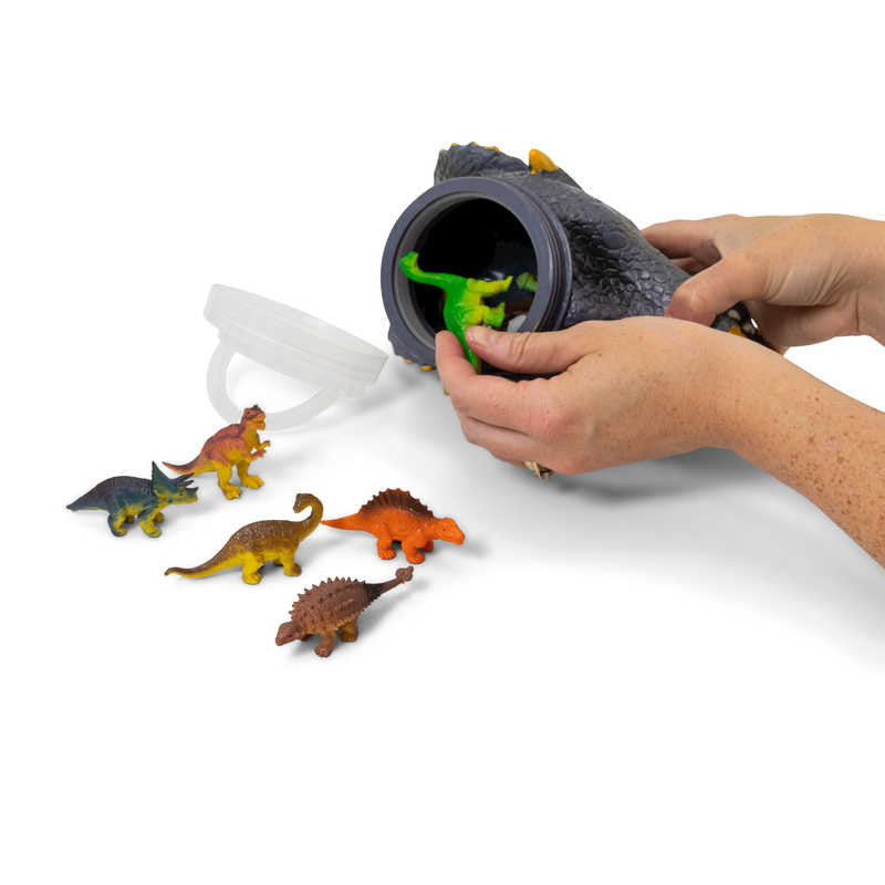 Dino Head Triceratop Tub of Dinos